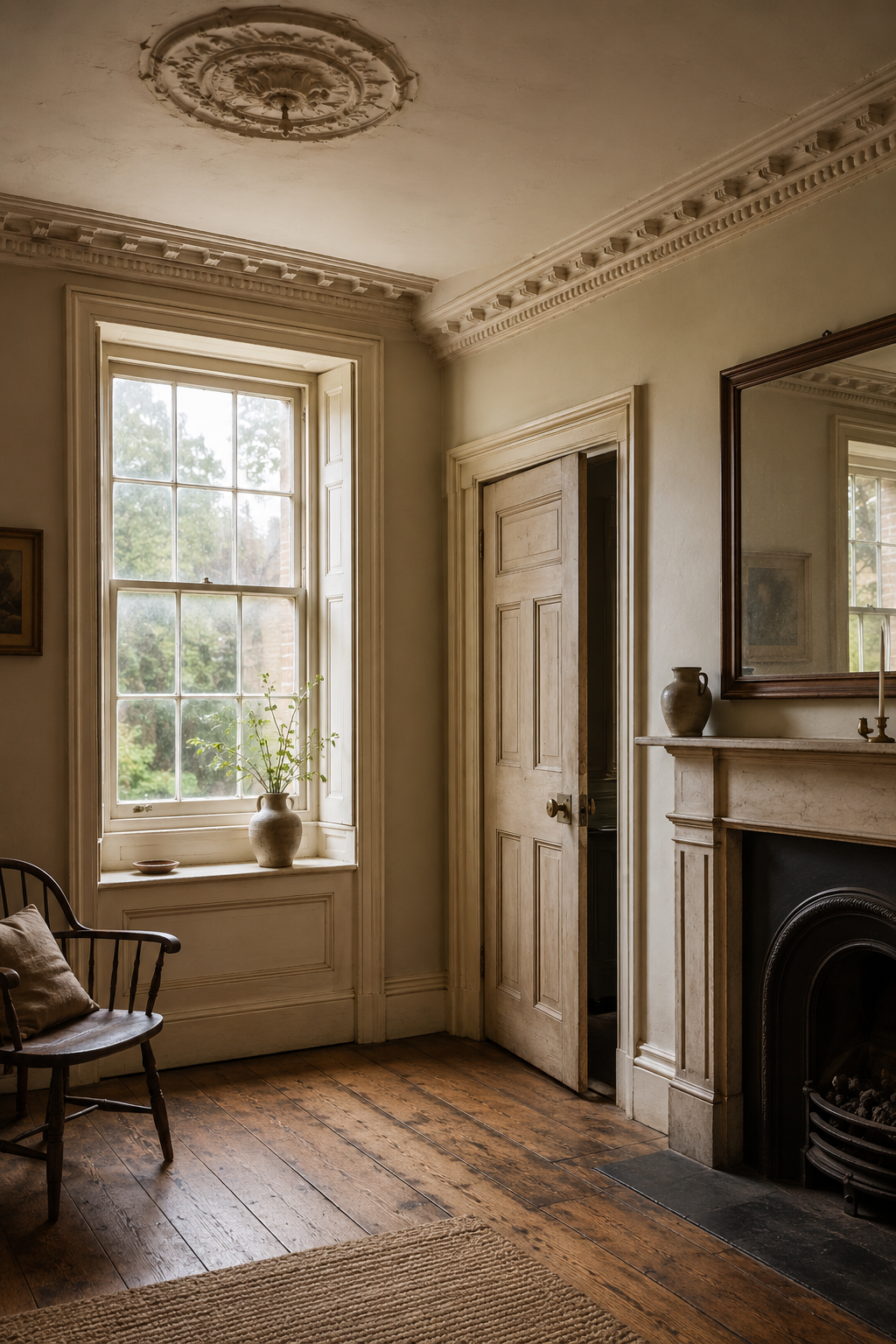 Architectural details in an older home worth preserving